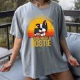 Boston Terrier Never Underestimate a Girl With a Bostie Women's Comfort Colors T-Shirt Gray