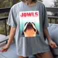 Boston Terriers Jowls Dog Mom Dog Dad Women's Comfort Colors T-Shirt Gray