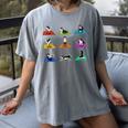 Boston Terriers Yoga Asana Pose And Meditation Women's Comfort Colors T-Shirt Gray