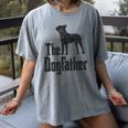 The Dogfather Boston Terrier Dog Funny Dog Gift T-Shirt For Men Women Girls Kids Women's Comfort Colors T-Shirt Gray