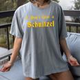 I Don't Give a Schnitzel T-Shirt Women's Comfort Colors T-Shirt Gray