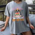 This Girl Loves Watermelon And Her Boston Terrier Dog Mother Women's Comfort Colors T-Shirt Gray
