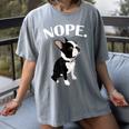 Love NOPE Boston Terrier Dog Lover Women's Comfort Colors T-Shirt Gray