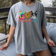 Peace Love Boston Terrier Tie Dye Dog Lover For Men Women Girls Kids Women's Comfort Colors T-Shirt Gray
