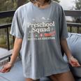 Pre-K Squad Adventure Camping Preschool Teacher Boy Girl Kid Women&#x27;s Comfort Colors T-Shirt Gray