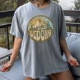 Sedona Arizona Nature Mountains Hiking Outdoors Women's Comfort Colors T-Shirt Gray