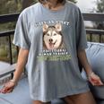 Siberian Husky Professional Human Trainer Women's Comfort Colors T-Shirt Gray