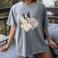 Sleepy Boston Terrier Pajama Men Women Kids Women's Comfort Colors T-Shirt Gray