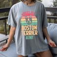 Worlds Best Boston Terrier Aunt Women's Comfort Colors T-Shirt Gray