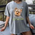 Yorkshire Terrier Yorkie Dog Professional Human Trainer Women's Comfort Colors T-Shirt Gray
