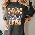Boston Terrier Crew Cartoon For Dog Owner Pet Boston Terrier Women's Comfort Colors T-Shirt Pepper