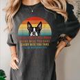 Boston Terrier Dog Every Snack You Make Every Meal You Bake Men Women Women's Comfort Colors T-Shirt Pepper
