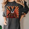 Boston Terrier Dog Japanese Art Samurai Ukiyo-e Women's Comfort Colors T-Shirt Pepper