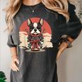 Boston Terrier Dog Japanese Style Samurai Dogs Women's Comfort Colors T-Shirt Pepper