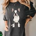 Boston Terrier Dog Motif Pet Art Boston Terrier For Men Women Kids Women's Comfort Colors T-Shirt Pepper