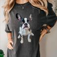 Boston Terrier Dog Motif Pet Art Boston Terrier Men Women Kids Women's Comfort Colors T-Shirt Pepper