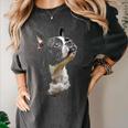 Boston Terrier Dog Graphic Pet Art Boston Terrier For Men Women Kids Women's Comfort Colors T-Shirt Pepper