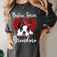 Boston Terrier Grandma Dog Owner Boston Terrier For Men Women Women's Comfort Colors T-Shirt Pepper