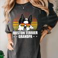 Boston Terrier Grandpa Dog Owner Boston Terrier Women's Comfort Colors T-Shirt Pepper
