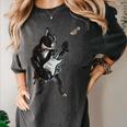 Boston Terrier Guitar Women's Comfort Colors T-Shirt Pepper