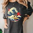 Boston Terrier Japanese Kanagawa Wave Surf Loyal Dog Men Women Kids Women's Comfort Colors T-Shirt Pepper