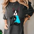 Boston Terrier I Love Mom Apparel Women's Comfort Colors T-Shirt Pepper