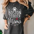 Boston Terrier Mama Boston Terrier Lover Shirt Women's Comfort Colors T-Shirt Pepper