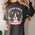 Boston Terrier Mom Mother's Day Women's Comfort Colors T-Shirt Pepper