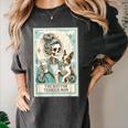 Boston Terrier Mom Skeleton Tarot Card Witch Vibes Dog Mom Women's Comfort Colors T-Shirt Pepper