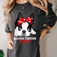 Boston Terrier Mum Dog Woman Idea Women's Comfort Colors T-Shirt Pepper