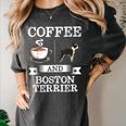 Boston Terrier Shirt Coffee And Boston Terrier Cute Dog For Men Women Girls Kids Women's Comfort Colors T-Shirt Pepper