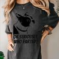 Boston Terrier Shirt Ok Seriously Who Farted Women's Comfort Colors T-Shirt Pepper