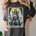 Boston Terrier Tarot Card Dog Women's Comfort Colors T-Shirt Pepper