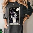 Boston Terrier Tarot Card Star With The Moon Men Women Kids Women's Comfort Colors T-Shirt Pepper
