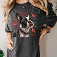 Boston Terrier Is My Valentine Cute Pet Dog Owner Valentine Women's Comfort Colors T-Shirt Pepper