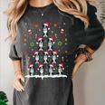 Boston Terrier Xmas Tree Lights For Men Women Boston Terrier Women's Comfort Colors T-Shirt Pepper