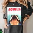 Boston Terriers Jowls Dog Mom Dog Dad Women's Comfort Colors T-Shirt Pepper