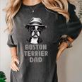 Cute Boston Terrier Dad Dog Lovers Puppy Bostie Owner Women's Comfort Colors T-Shirt Pepper