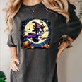 Cute Boston Terrier Halloween Costume Dog Lover Women Girls Women's Comfort Colors T-Shirt Pepper