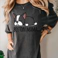 Cute Boston Terrier Boston Mama Women's Comfort Colors T-Shirt Pepper