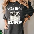 Cute Boston Terrier Need More Sleep Pajamas Nightgown Women's Comfort Colors T-Shirt Pepper