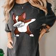 Dabbing Red Boston Terrier Dab Dance Dog Men Women Kids Women's Comfort Colors T-Shirt Pepper