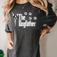 The Dogfather Boston Terrier Dog Dad Tshirt Idea Women's Comfort Colors T-Shirt Pepper