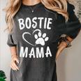 Fun Bostie Mama Dog Lover Apparel Boston Terrier Mom Women's Comfort Colors T-Shirt Pepper