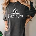 Furologist Puppy Stylist Cute Dog Groomer Men Women Women's Comfort Colors T-Shirt Pepper