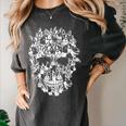 Halloween Costume Skull Boston Terrier Dog Lover Women's Comfort Colors T-Shirt Pepper