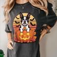 Halloween Retro Boston Terrier Women's Comfort Colors T-Shirt Pepper