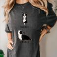 Inhale Exhale Yoga Boston Terrier Tshirt Women's Comfort Colors T-Shirt Pepper