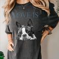 Love Is Boston Terrier Bostie Women's Comfort Colors T-Shirt Pepper