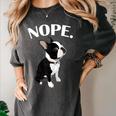 Love NOPE Boston Terrier Dog Lover Women's Comfort Colors T-Shirt Pepper